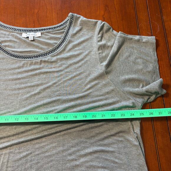 Rose & Olive Green 3X Top - Picture 2 of 5